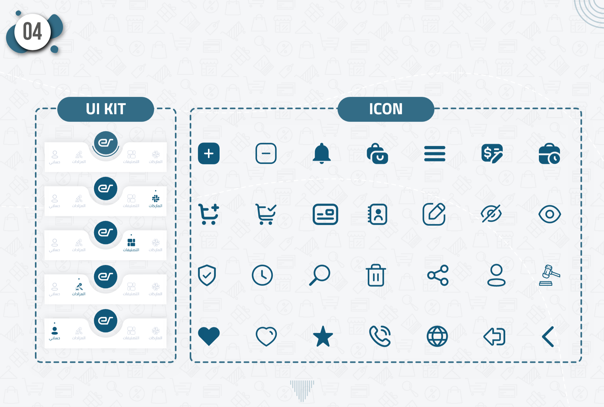 تصميم الـ Wireframes